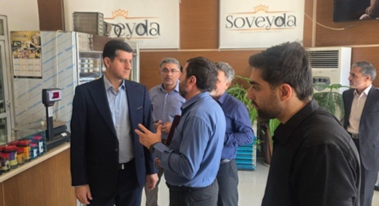 بازدید مدیرعامل یاس نوین پارسه از مجتمع صنایع غذایی سویدا در لرستان